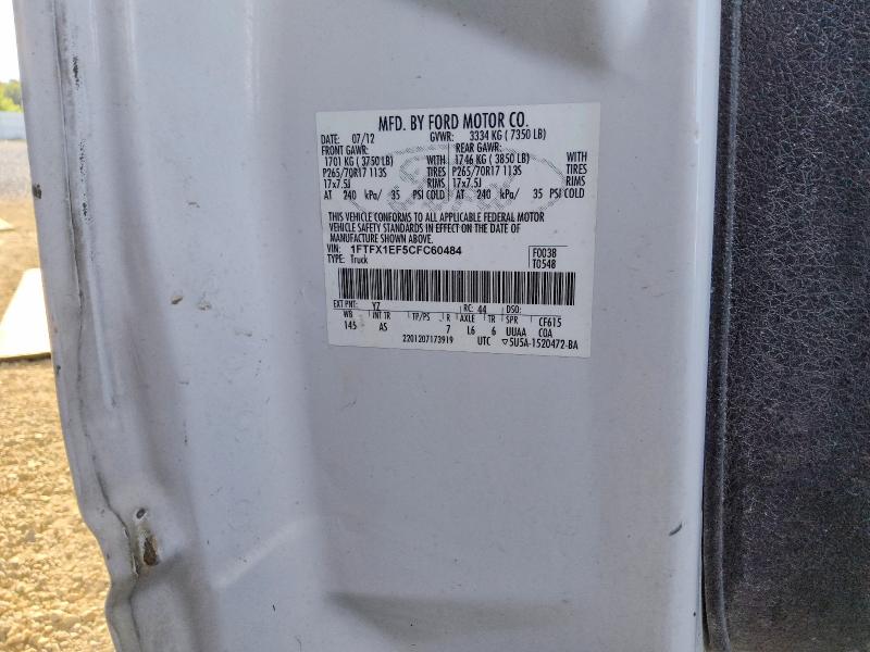Продаж на аукціоні авто 2012 Ford F150, vin: 1FTFX1EF5CFC60484, номер лоту: 70648246