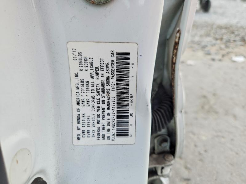 Продажа на аукционе авто 2017 Honda Accord, vin: 1HGCR2F52HA152600, номер лота: 70911846