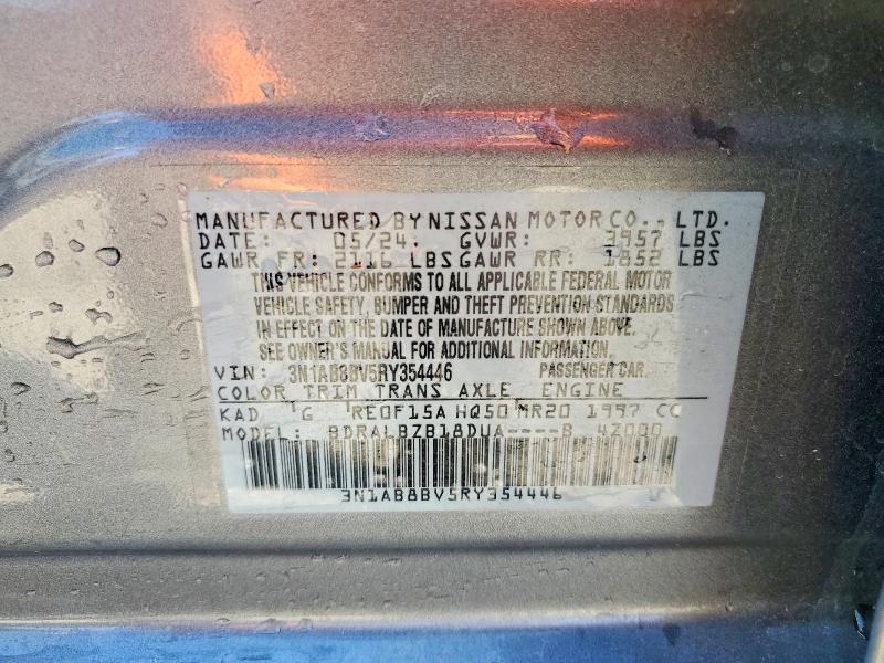Продаж на аукціоні авто 2024 Nissan Sentra, vin: 3N1AB8BV5RY354446, номер лоту: 69111736