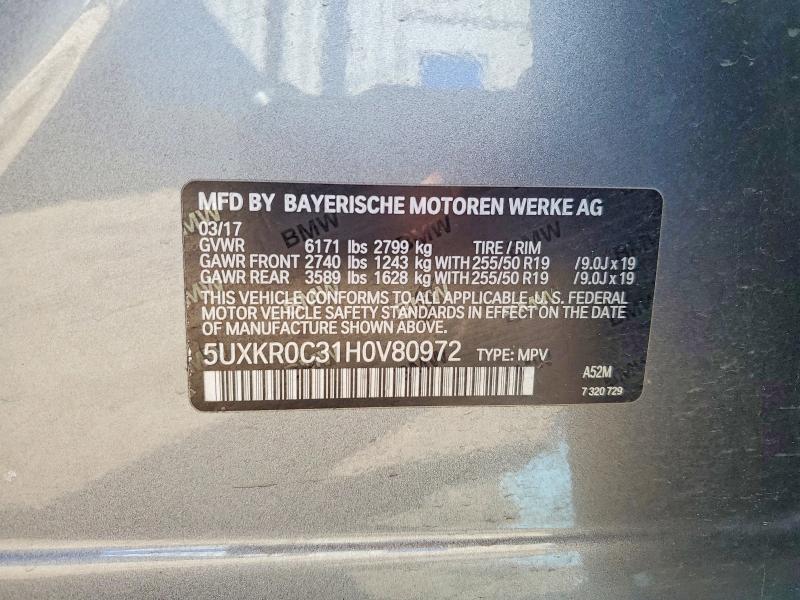 Продажа на аукционе авто 2017 Bmw X5, vin: 5UXKR0C31H0V80972, номер лота: 67617426