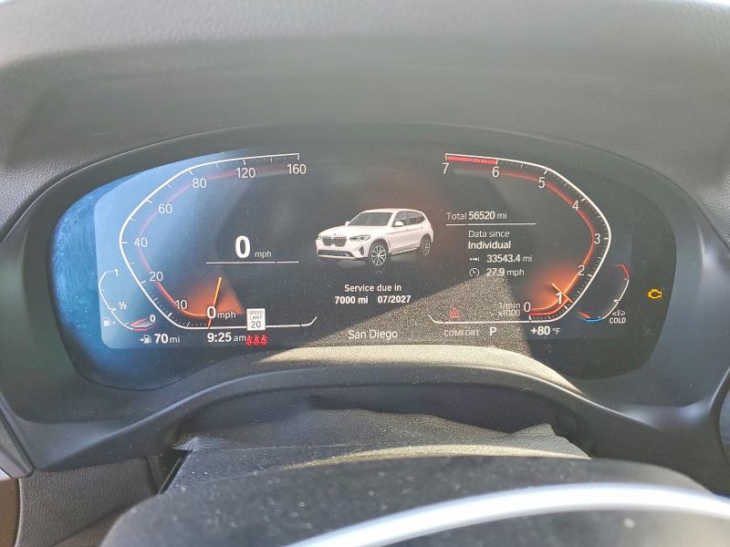 Aukcja sprzedaży 2022 Bmw X3, vin: 5UX53DP03N9L14608, numer aukcji: 67042976