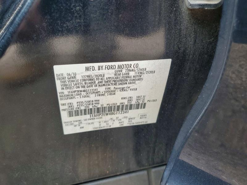 Продаж на аукціоні авто 2011 Ford Taurus, vin: 1FAHP2EW4BG112341, номер лоту: 71006636
