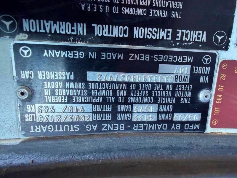 1983 Mercedes-benz 380 მანქანა იყიდება აუქციონზე, vin: WDBBA45A8DB027972, აუქციონის ნომერი: 71374496
