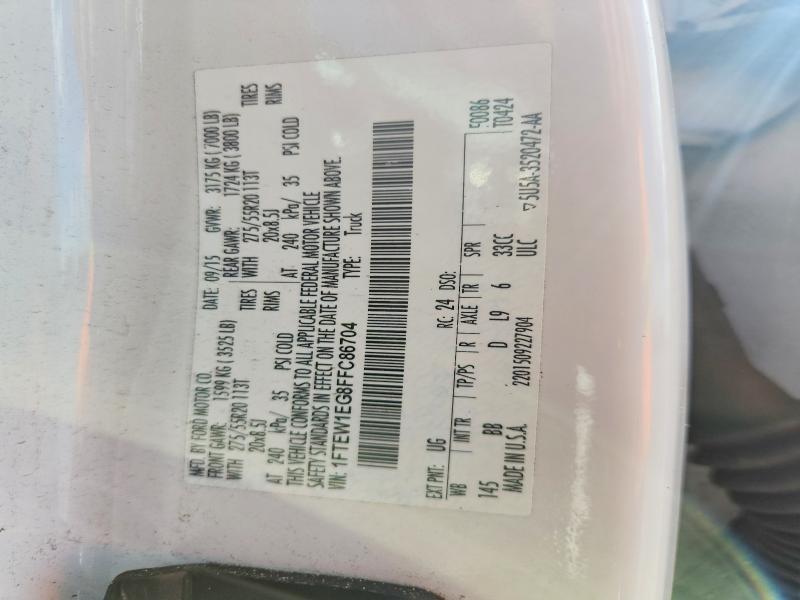 2015 Ford F150 მანქანა იყიდება აუქციონზე, vin: 1FTEW1EG8FFC86704, აუქციონის ნომერი: 70036876