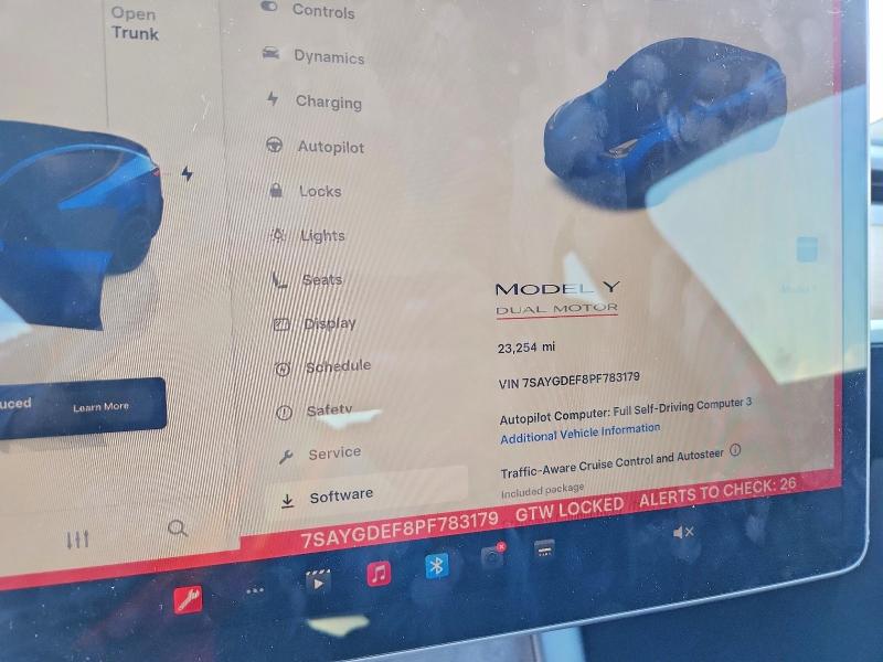Aukcja sprzedaży 2023 Tesla Model Y, vin: 7SAYGDEF8PF783179, numer aukcji: 68492676