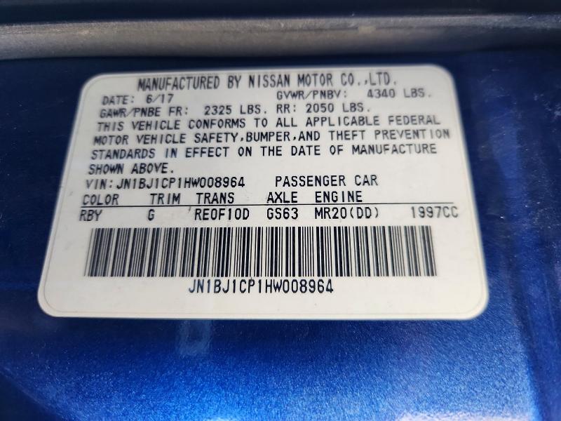 Aukcja sprzedaży 2017 Nissan Rogue Sport, vin: JN1BJ1CP1HW008964, numer aukcji: 66723196