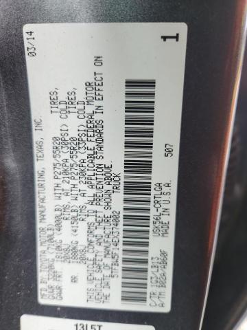 2014 Toyota Tundra მანქანა იყიდება აუქციონზე, vin: 5TFBW5F14EX374002, აუქციონის ნომერი: 70943126