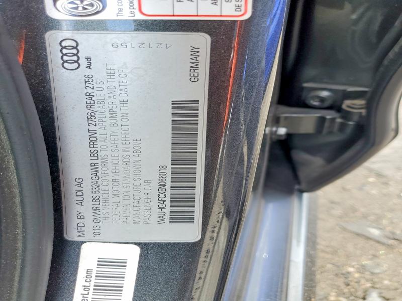 Aukcja sprzedaży 2014 Audi A6, vin: WAUHGAFCXEN066018, numer aukcji: 67258296