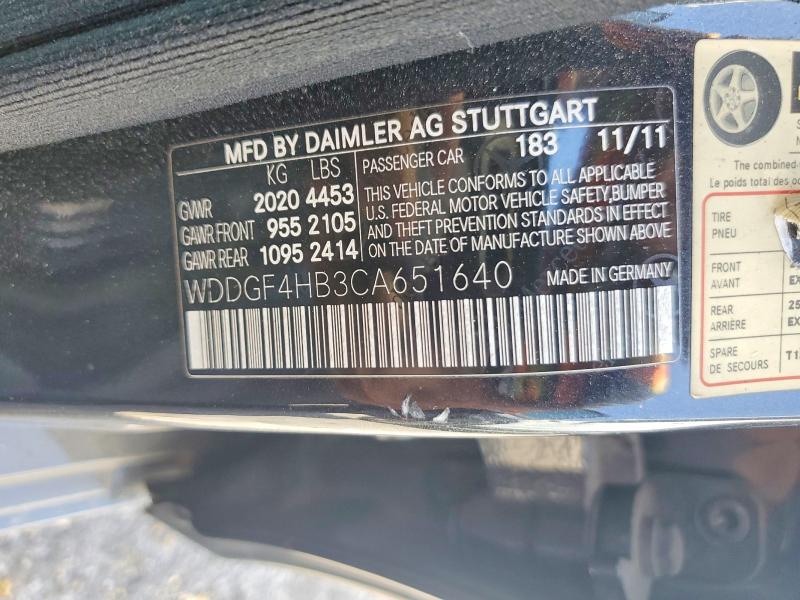 Продаж на аукціоні авто 2012 Mercedes-benz C, vin: WDDGF4HB3CA651640, номер лоту: 67345146