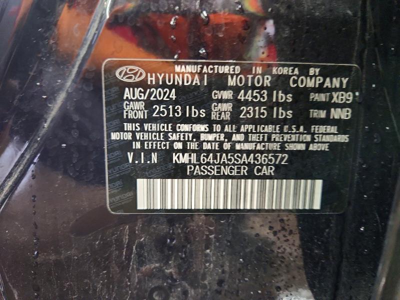 Продажа на аукционе авто 2025 Hyundai Sonata, vin: KMHL64JA5SA436572, номер лота: 69162616