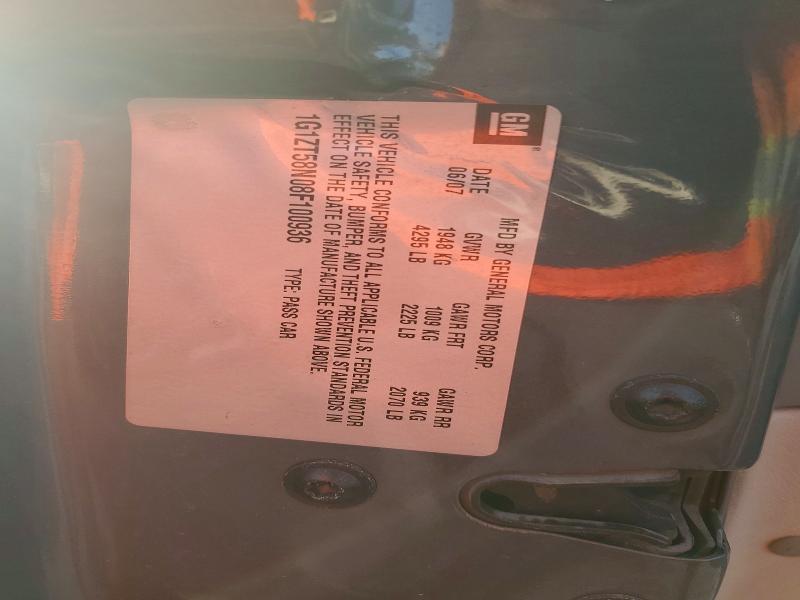 68414876 :رقم المزاد ، 1G1ZT58N08F100936 vin ، 2008 Chevrolet Malibu مزاد بيع
