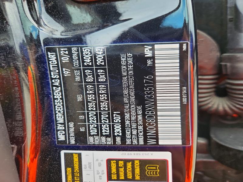 67457506 :رقم المزاد ، W1N0G8DBXNV335176 vin ، 2022 Mercedes-benz Glc مزاد بيع