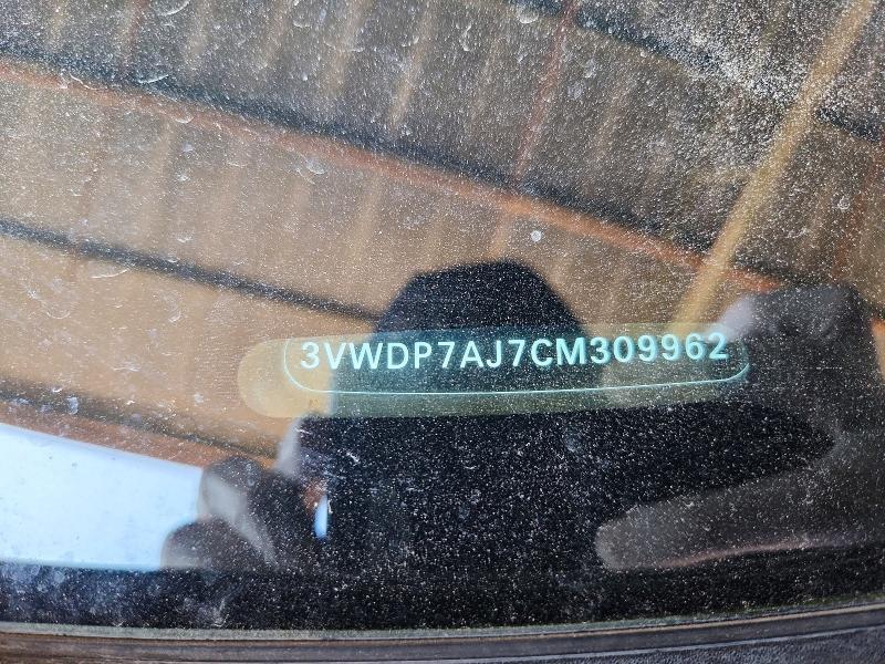 2012 Volkswagen Jetta მანქანა იყიდება აუქციონზე, vin: 3VWDP7AJ7CM309962, აუქციონის ნომერი: 69093616