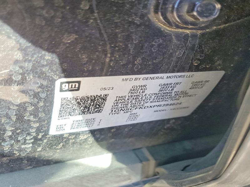 2023 Chevrolet Suburban მანქანა იყიდება აუქციონზე, vin: 1GNSCFKDXPR394624, აუქციონის ნომერი: 68714616