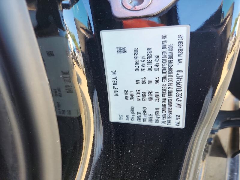 68299676 :رقم المزاد ، 5YJ3E1EAXPF449719 vin ، 2023 Tesla Model 3 مزاد بيع