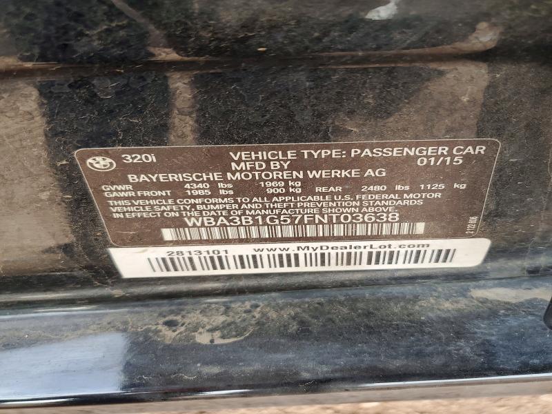 Продажа на аукционе авто 2015 Bmw 320, vin: WBA3B1G57FNT03638, номер лота: 67374716