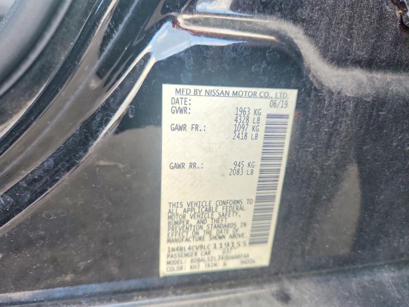 Aukcja sprzedaży 2020 Nissan Altima, vin: 1N4BL4CV9LC119155, numer aukcji: 69197156