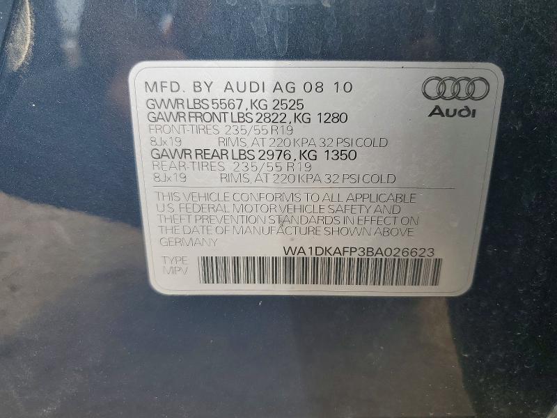 Продажа на аукционе авто 2011 Audi Q5, vin: WA1DKAFP3BA026623, номер лота: 67681076