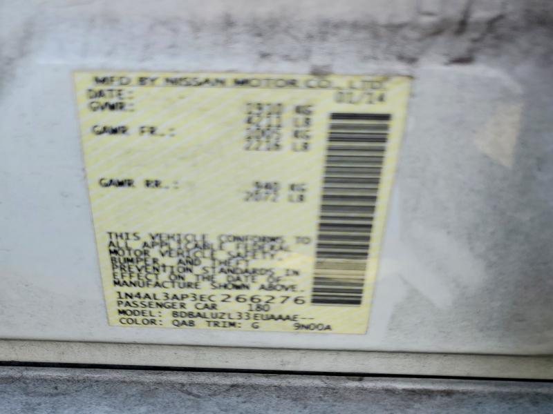 69634016 :رقم المزاد ، 1N4AL3AP3EC266276 vin ، 2014 Nissan Altima مزاد بيع