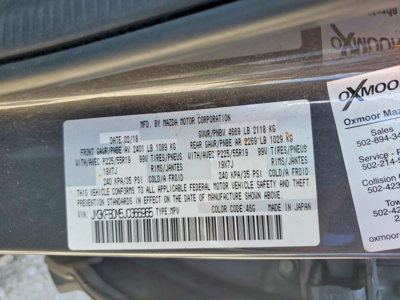 Aukcja sprzedaży 2018 Mazda Cx-5, vin: JM3KFBDM5J0366965, numer aukcji: 67470566