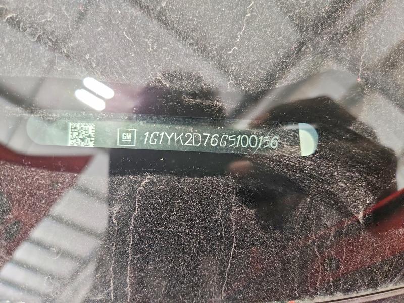 Продаж на аукціоні авто 2016 Chevrolet Corvette, vin: 1G1YK2D76G5100156, номер лоту: 70307496