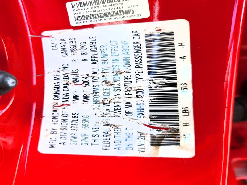 2017 Honda Civic მანქანა იყიდება აუქციონზე, vin: 2HGFC2F5XHH538200, აუქციონის ნომერი: 69371776