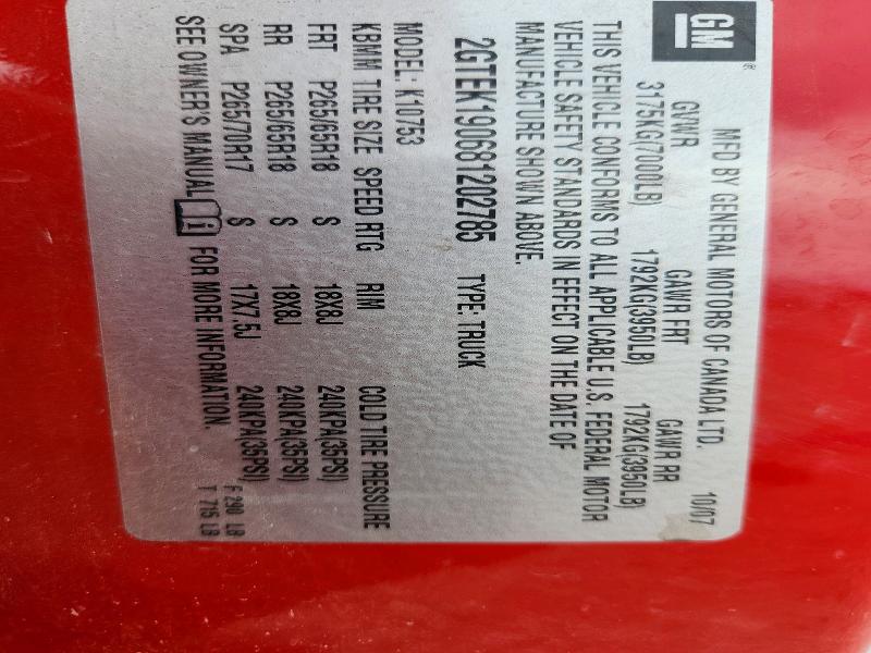 Aukcja sprzedaży 2008 Gmc Sierra, vin: 2GTEK190681202785, numer aukcji: 67840156