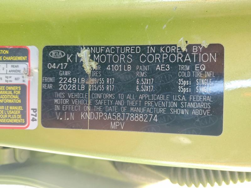 Продажа на аукционе авто 2018 Kia Soul, vin: KNDJP3A58J7888274, номер лота: 69318926