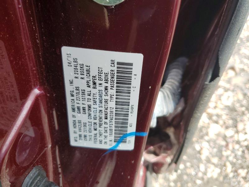 2015 Acura Tlx მანქანა იყიდება აუქციონზე, vin: 19UUB1F57FA020612, აუქციონის ნომერი: 65529586