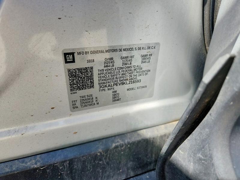 Aukcja sprzedaży 2019 Gmc Terrain, vin: 3GKALPEV9KL216593, numer aukcji: 67921446