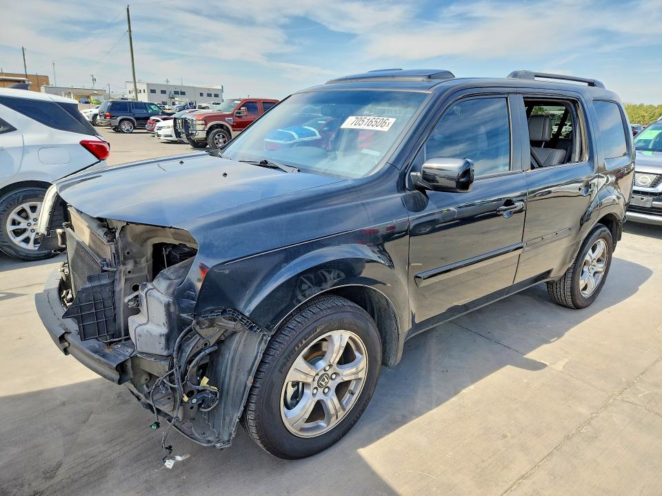 2012 Honda Pilot მანქანა იყიდება აუქციონზე, vin: 5FNYF3H51CB013607, აუქციონის ნომერი: 70516506
