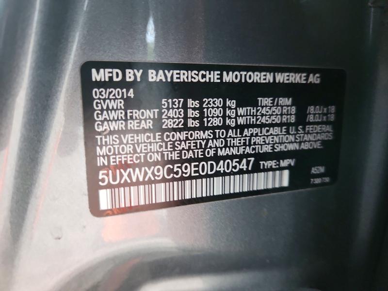 Продаж на аукціоні авто 2014 Bmw X3, vin: 5UXWX9C59E0D40547, номер лоту: 68728756