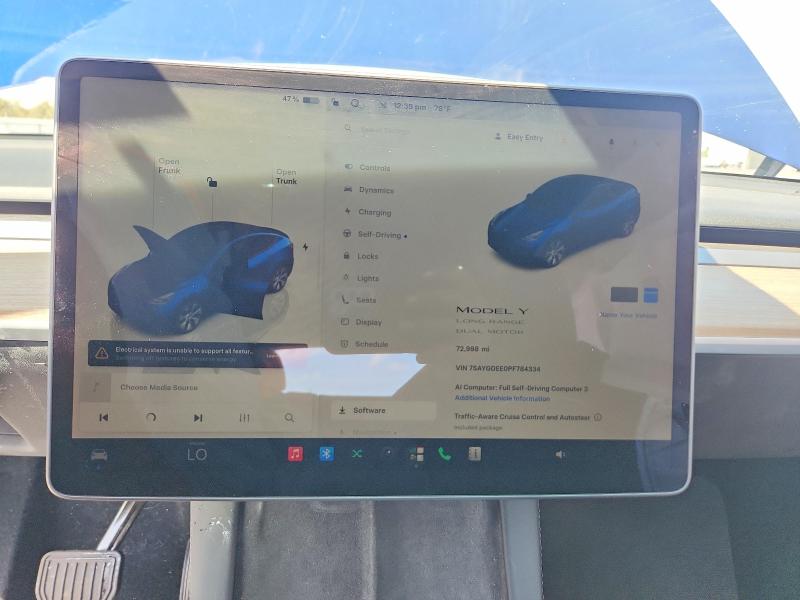 Продаж на аукціоні авто 2023 Tesla Model Y, vin: 7SAYGDEE0PF784334, номер лоту: 69824596