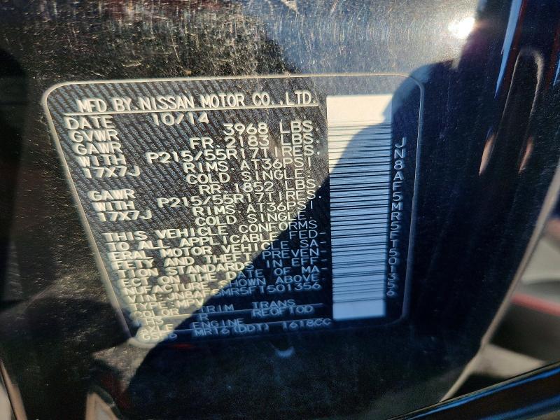 Aukcja sprzedaży 2015 Nissan Juke, vin: JN8AF5MR5FT501356, numer aukcji: 67344086