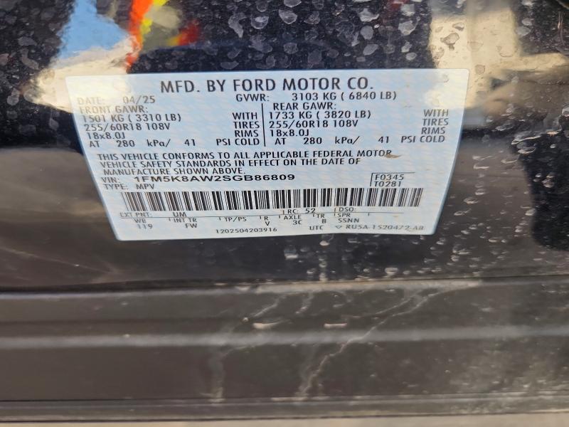 Продажа на аукционе авто 2025 Ford Explorer, vin: 1FM5K8AW2SGB86809, номер лота: 69618136