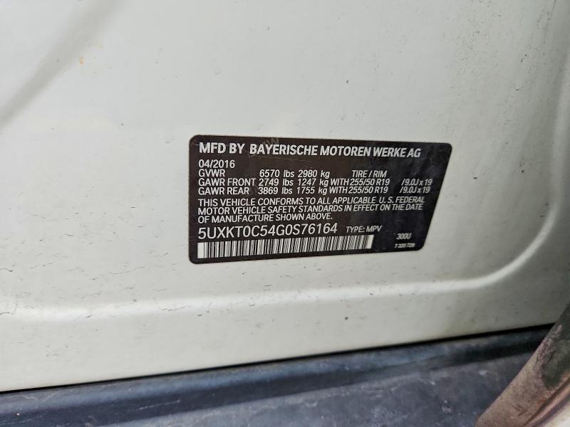 69304416 :رقم المزاد ، 5UXKT0C54G0S76164 vin ، 2016 Bmw X5 مزاد بيع