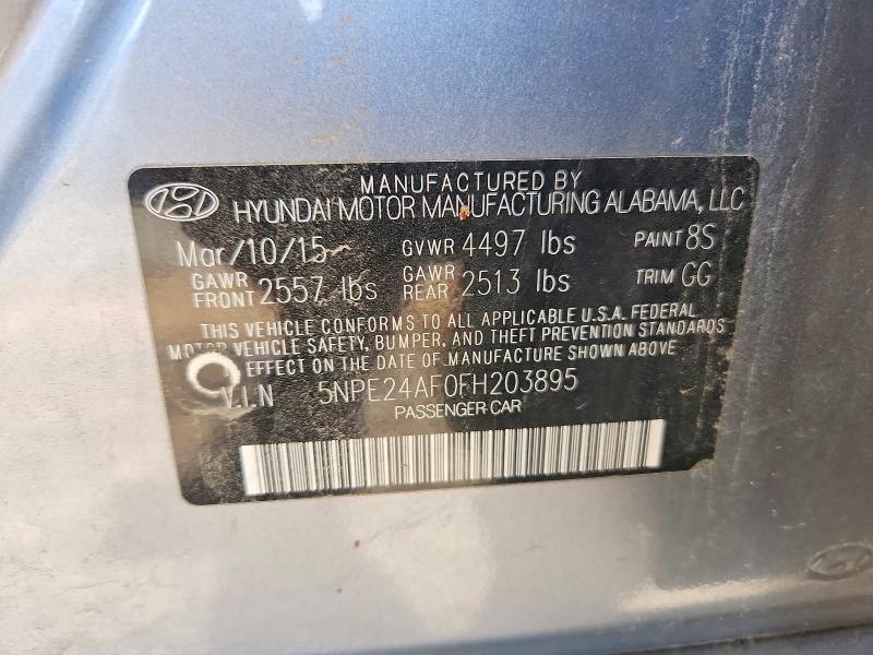 Aukcja sprzedaży 2015 Hyundai Sonata, vin: 5NPE24AF0FH203895, numer aukcji: 67197676