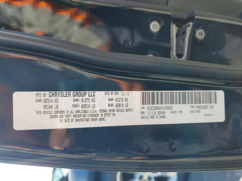 70882526 :رقم المزاد ، 2C3CDXBG0CH163563 vin ، 2012 Dodge Charger مزاد بيع