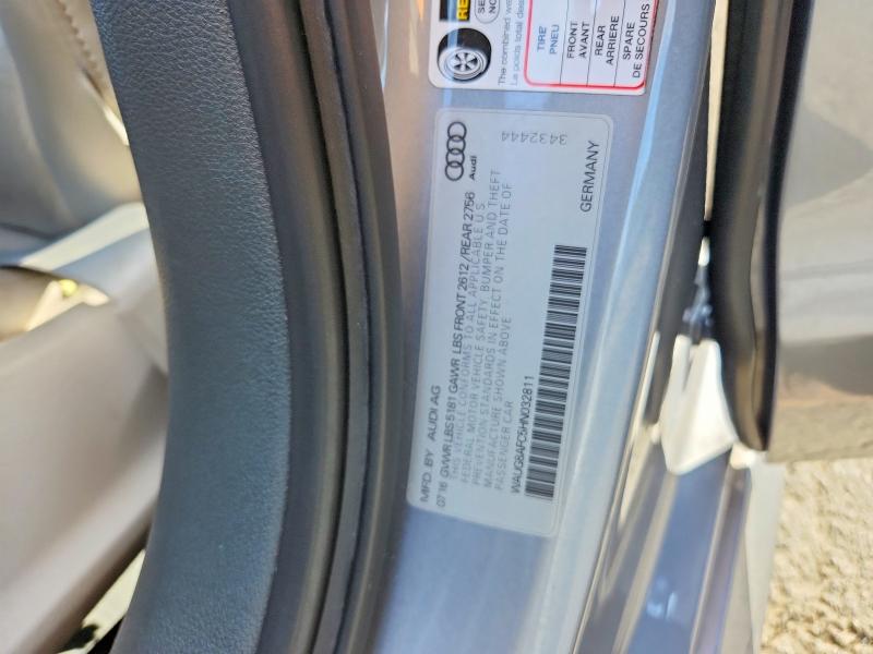 69092006 :رقم المزاد ، WAUG8AFC5HN032811 vin ، 2017 Audi A6 مزاد بيع