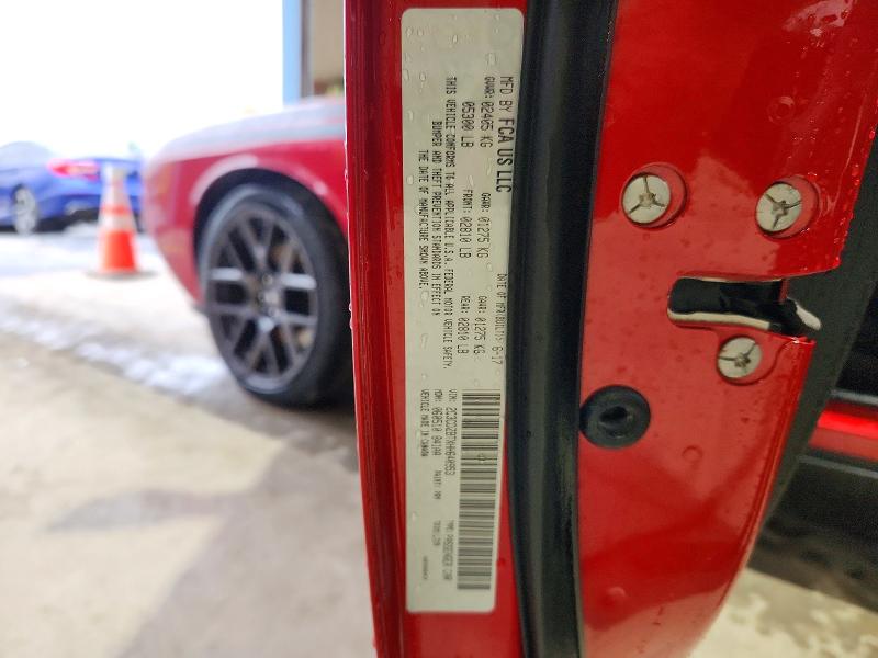 Aukcja sprzedaży 2017 Dodge Challenger, vin: 2C3CDZBTXHH640953, numer aukcji: 70010276