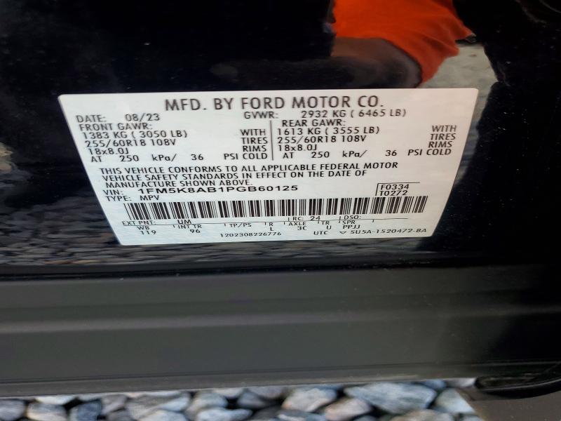 Aukcja sprzedaży 2023 Ford Explorer, vin: 1FM5K8AB1PGB60125, numer aukcji: 69838306