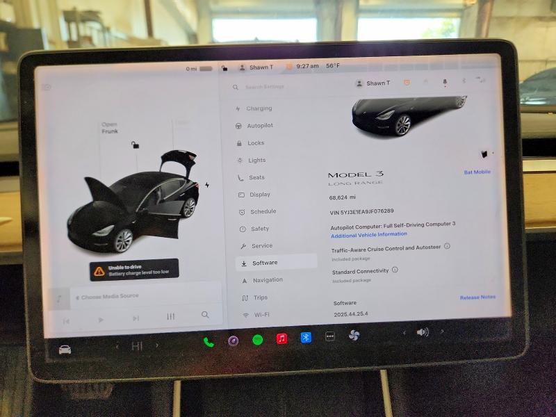 Aukcja sprzedaży 2018 Tesla Model 3, vin: 5YJ3E1EA9JF076289, numer aukcji: 68887276