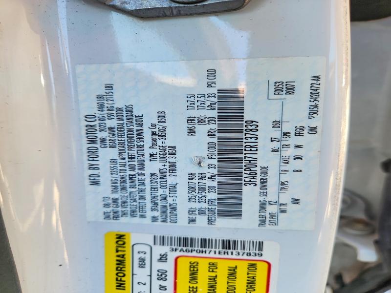 Aukcja sprzedaży 2014 Ford Fusion, vin: 3FA6P0H71ER137839, numer aukcji: 68944286