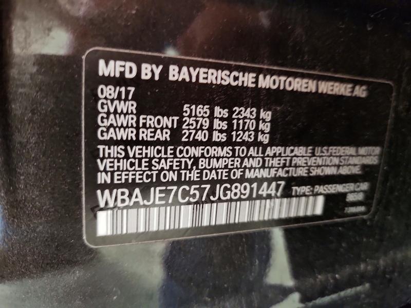Aukcja sprzedaży 2018 Bmw 540, vin: WBAJE7C57JG891447, numer aukcji: 67853126