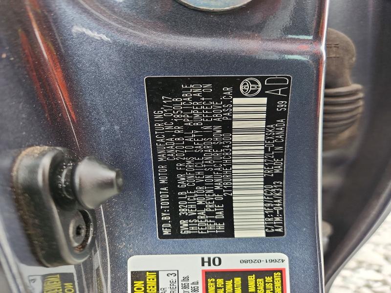 Aukcja sprzedaży 2017 Toyota Corolla, vin: 2T1BURHE1HC834300, numer aukcji: 70418946