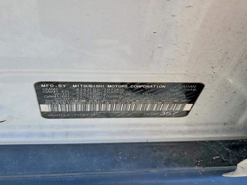 Aukcja sprzedaży 2017 Mitsubishi Outlander Sport, vin: JA4AP3AW6HZ018606        , numer aukcji: 69047206
