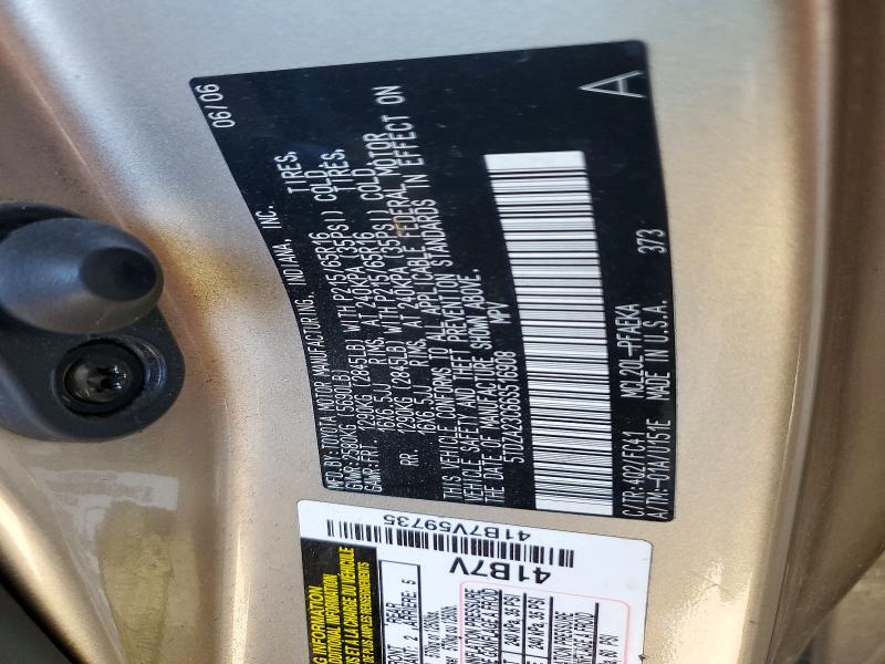 Продажа на аукционе авто 2006 Toyota Sienna, vin: 5TDZA23C66S516908, номер лота: 67525966