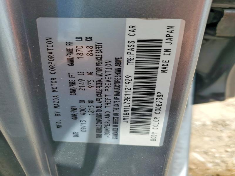 68444836 :رقم المزاد ، JM1BM1L79E1121929 vin ، 2014 Mazda 3 مزاد بيع