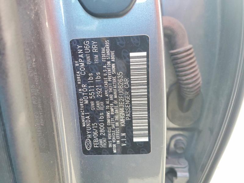 Продаж на аукціоні авто 2015 Hyundai Genesis, vin: KMHGN4JE2FU082635, номер лоту: 68898456