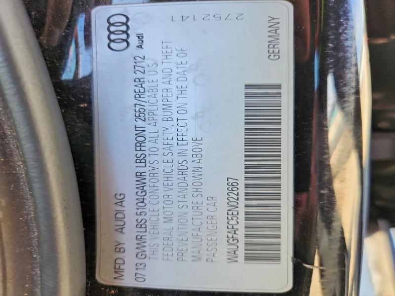 Aukcja sprzedaży 2014 Audi A6, vin: WAUGFAFC5EN022667, numer aukcji: 68218676